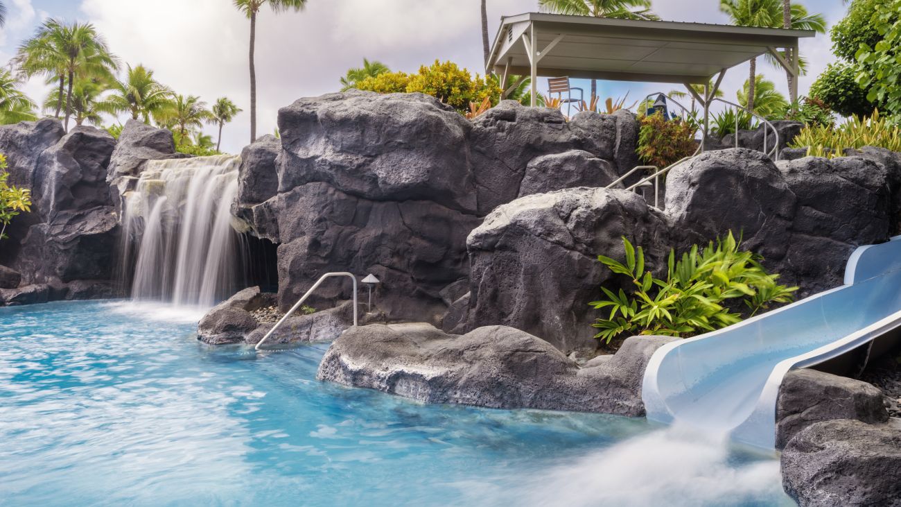 Outdoor Super Pool - Water Slide